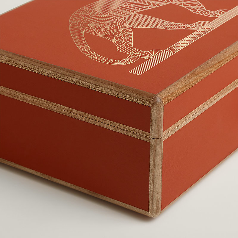 Amalthee Panthera Deco watch box, large model | Hermès USA